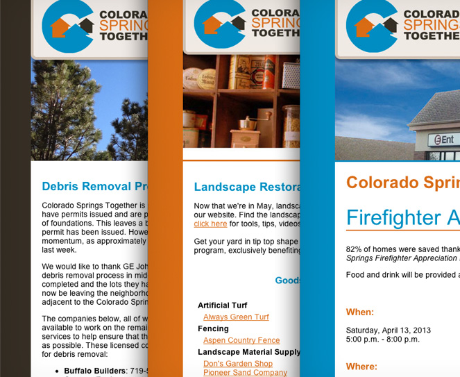 Colorado Springs Together eblasts